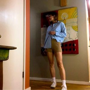 Zara Beige Soft Knit Shorts Sz M NWOT